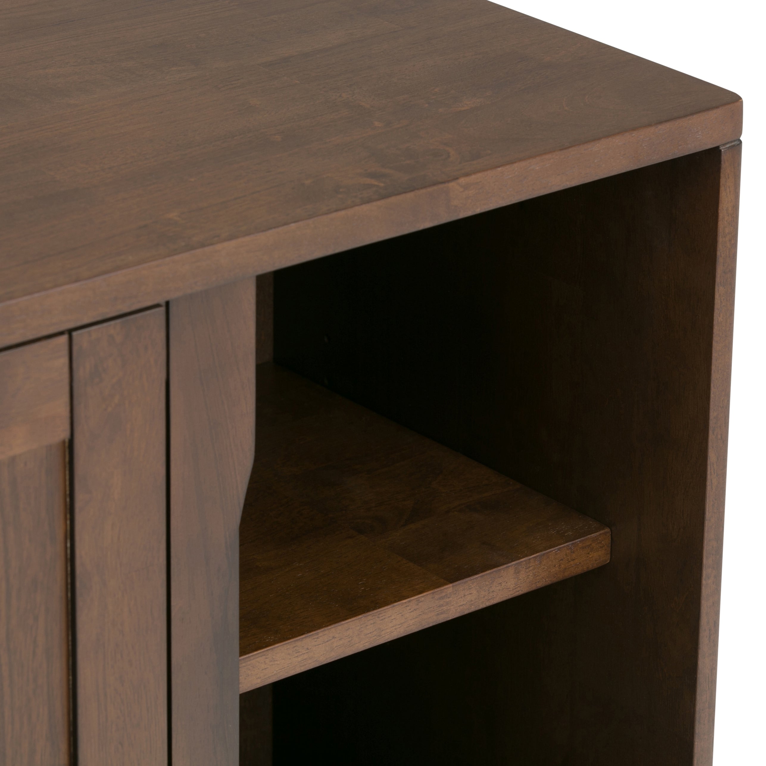 Harper 30 Inch Wide Solid Hardwood Mid-Century Modern Low Storage Cabinet