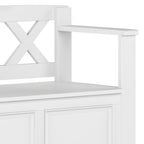 Amherst Solid Wood 36 inch Wide Transitional Entryway Storage Bench