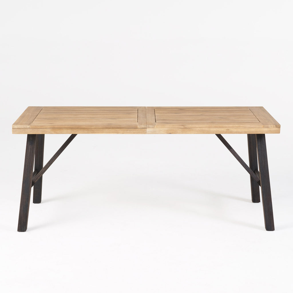 Bettina Dining Table with Slat Panel Design