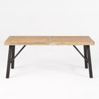 Bettina Dining Table with Slat Panel Design