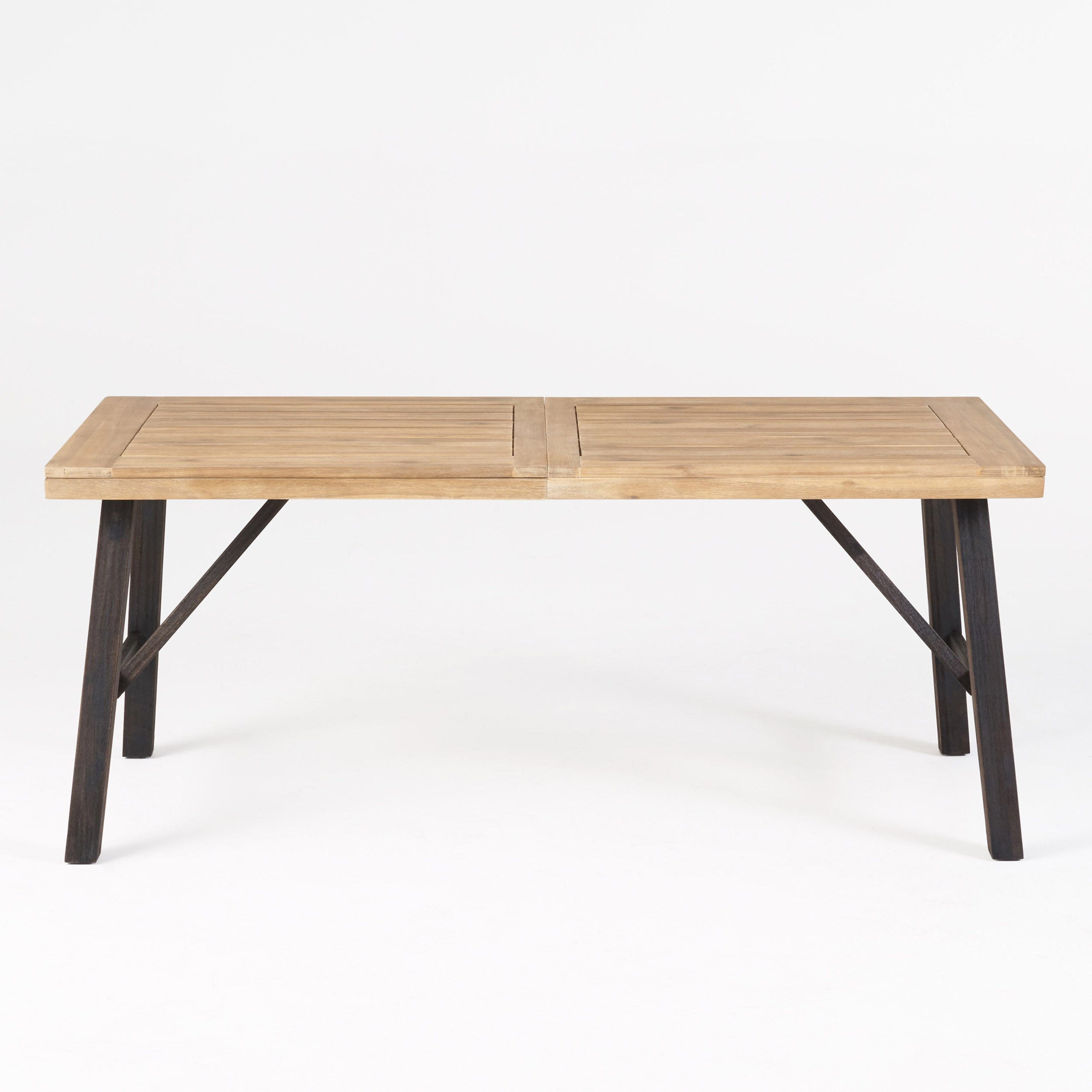 Outdoor Dining Set with 2 Benches and 1 Dining Table (3 pcs)