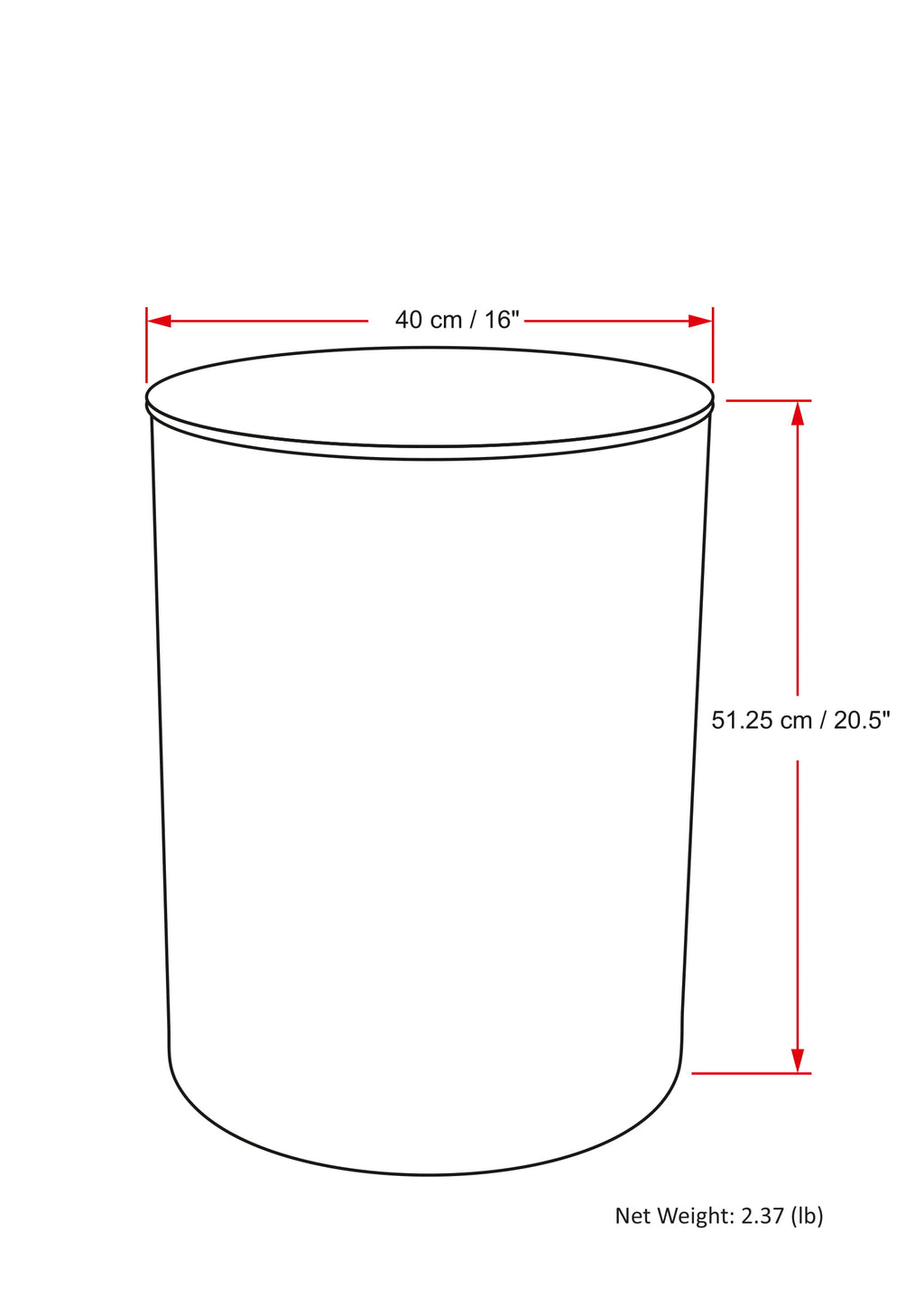 Curtis - Metal Cylinder Accent Table - Ombre