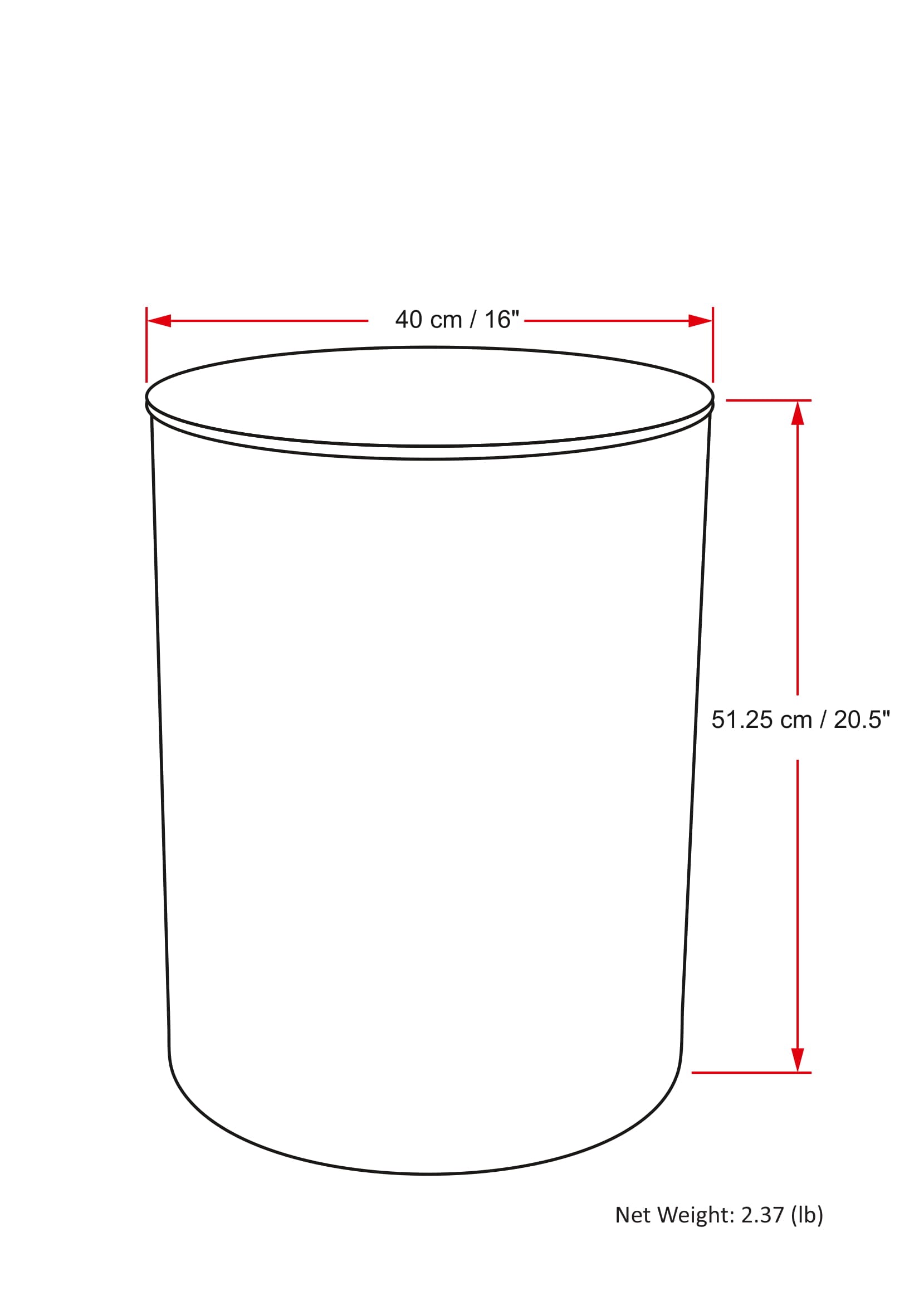 Curtis - Metal Cylinder Accent Table - Ombre