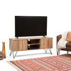 Hunter 60 Inch Wide Solid Mango Wood TV Stand