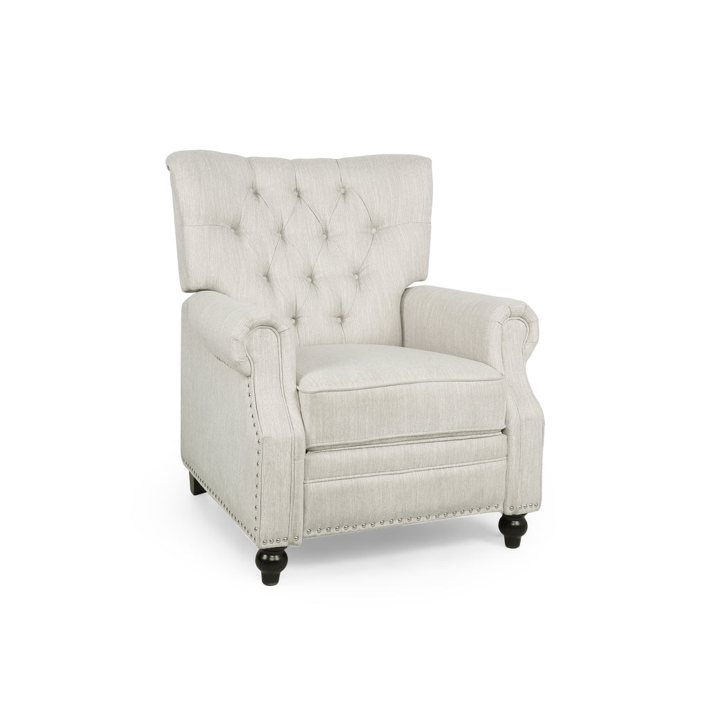 Button Tufted Heavy Duty Manual Reclining Sofa