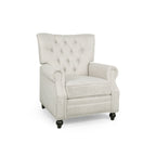 Button Tufted Heavy Duty Manual Reclining Sofa