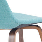 Randolph 28 Inch Seat Height Bentwood Counter/Bar Height Stool in Aqua