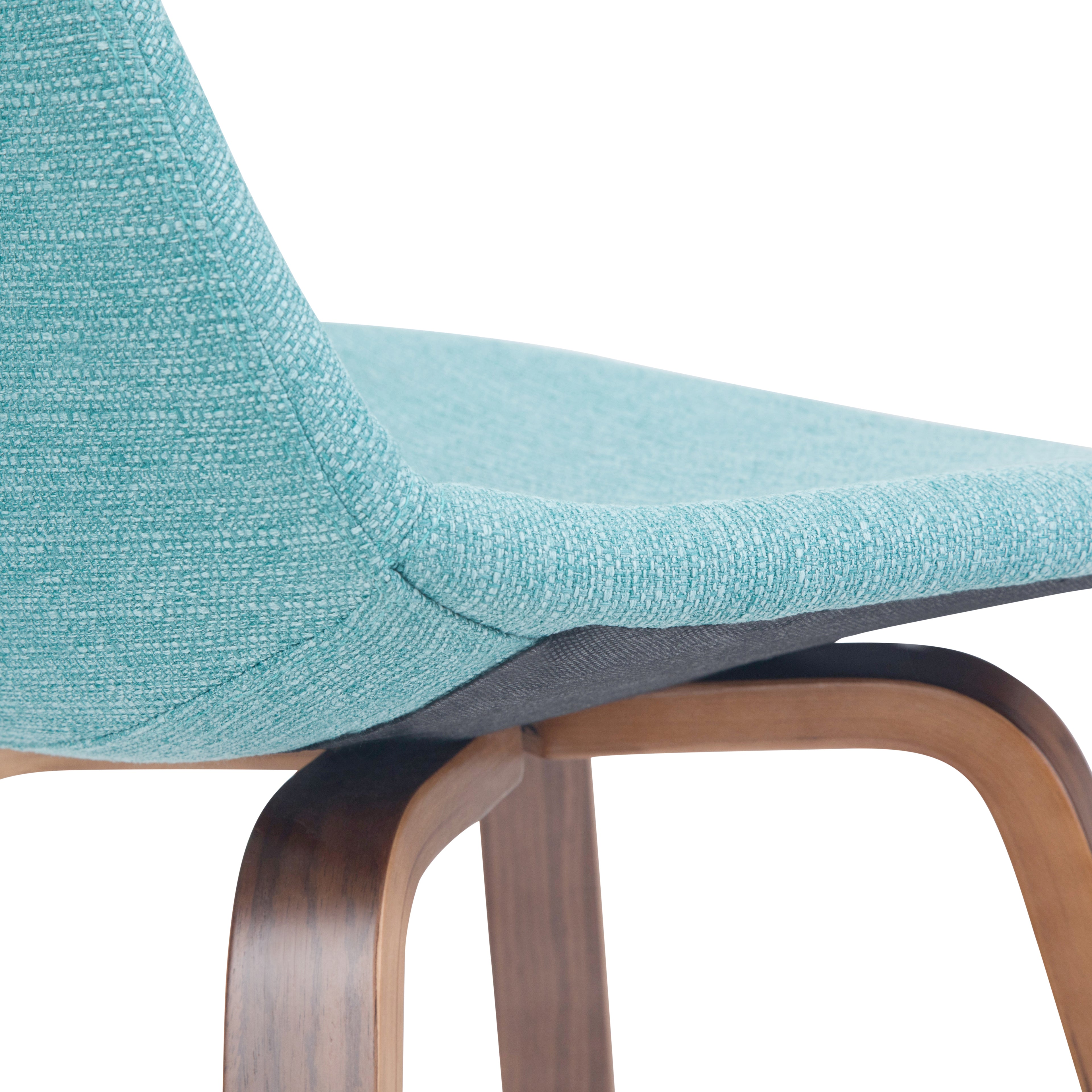 Randolph 28 Inch Seat Height Bentwood Counter/Bar Height Stool in Aqua