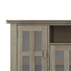 Artisan 72 Inch Wide Solid Wood TV Stand in Distressed