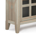 Acadian 36-Inch Wide Solid Wood Entryway Storage Cabinet in Distressed