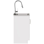 Darwin Deluxe 24" Laundry Cabinet with Pull-out Faucet and Stainless Steel Sink
