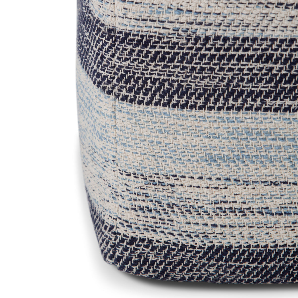 Clay 18 Inch Wide Square Pouf