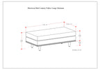 Morrison Large Rectangular Ottoman in Mist