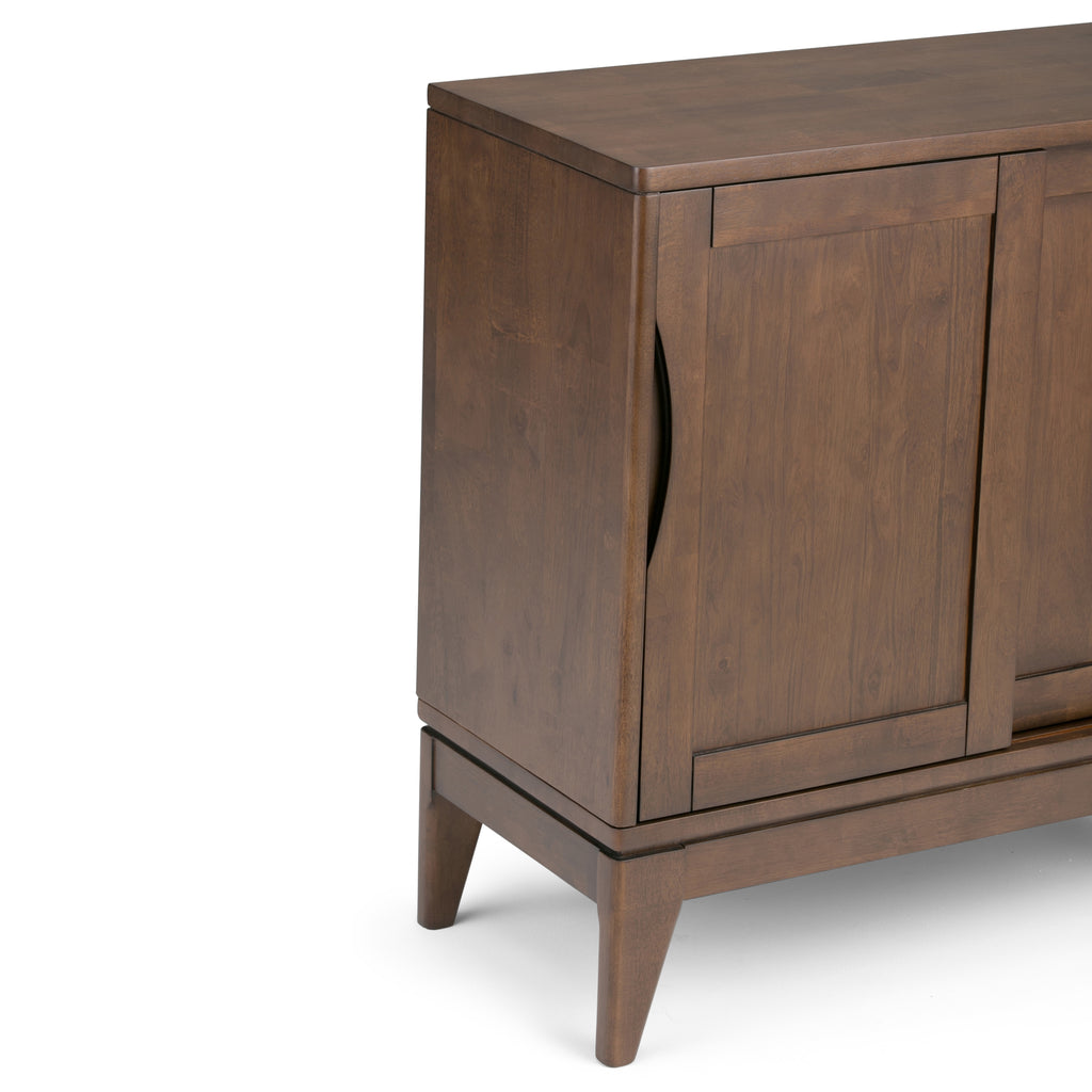 Harper 30 Inch Wide Solid Hardwood Mid-Century Modern Low Storage Cabinet