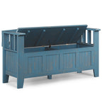 Acadian 48" Wide Solid Wood Entryway Storage Bench