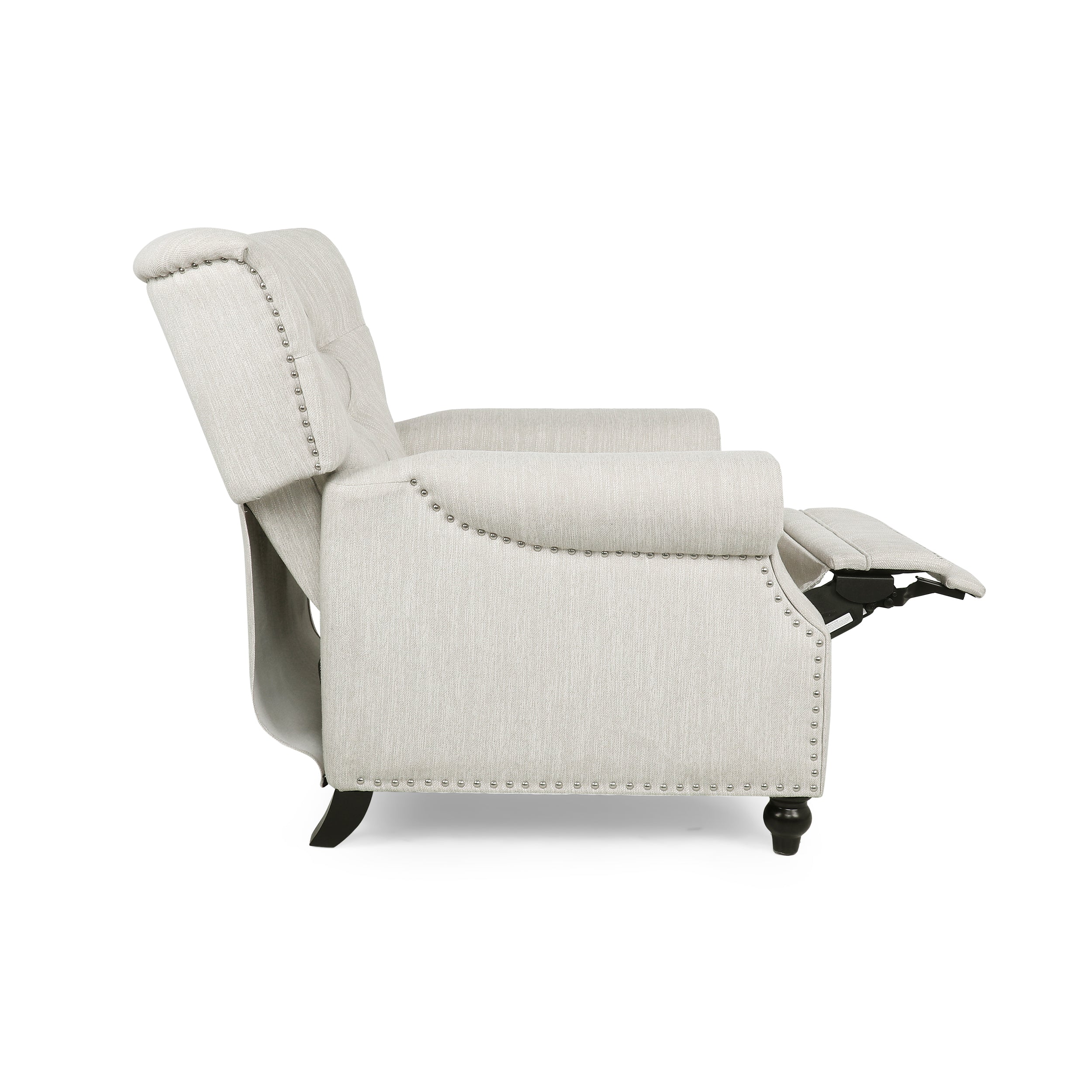 Button Tufted Heavy Duty Manual Reclining Sofa