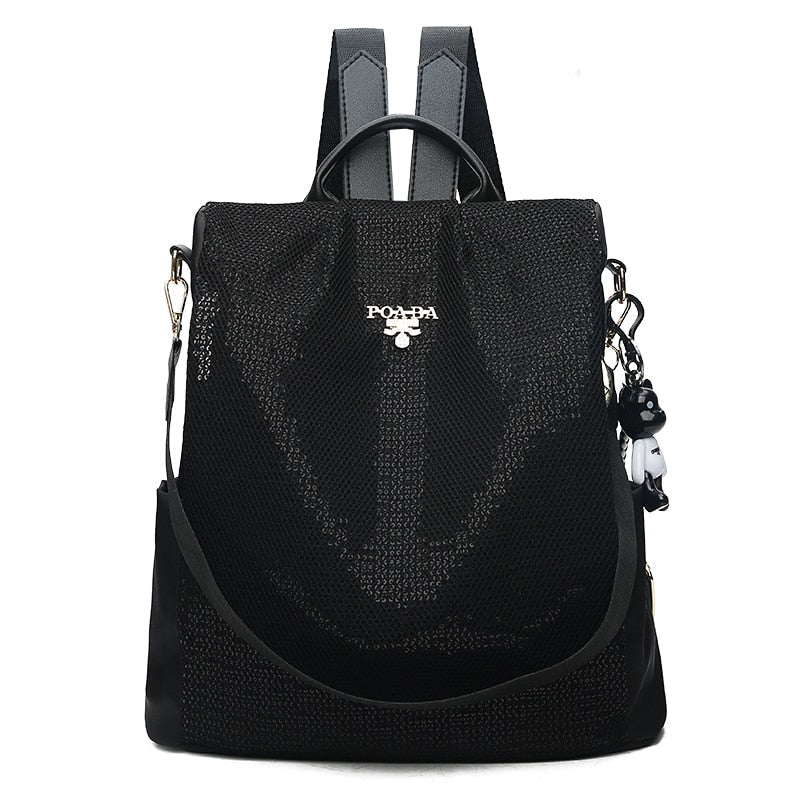 Water Resistant Anti Theft Backpack Oxford Travel Daypack 30cm