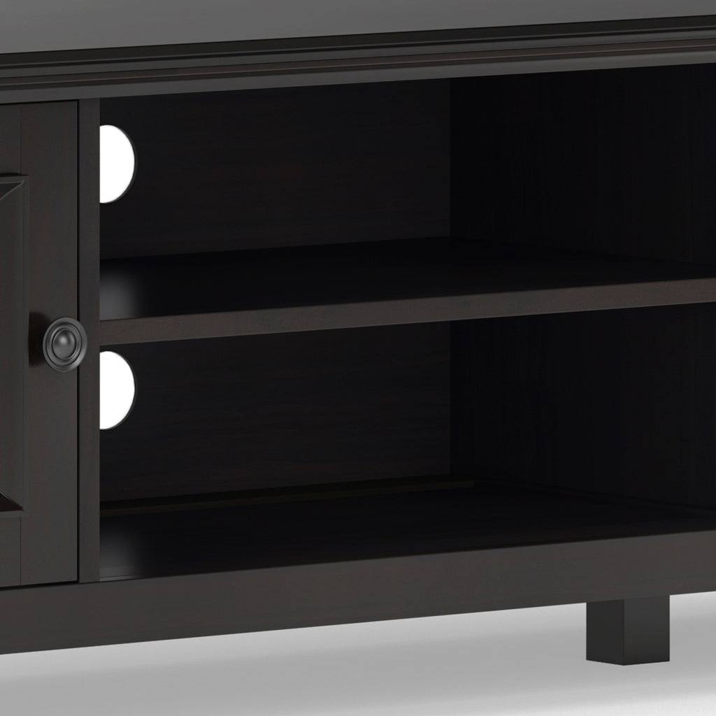 Amherst 72 Inch Wide Solid Wood Low TV Stand in Hickory