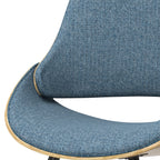 Malden - Bentwood Dining Chair with Wood Back - Denim