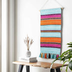 Wiri Multicolor Striped Tassel Wall Hanging - Clearance