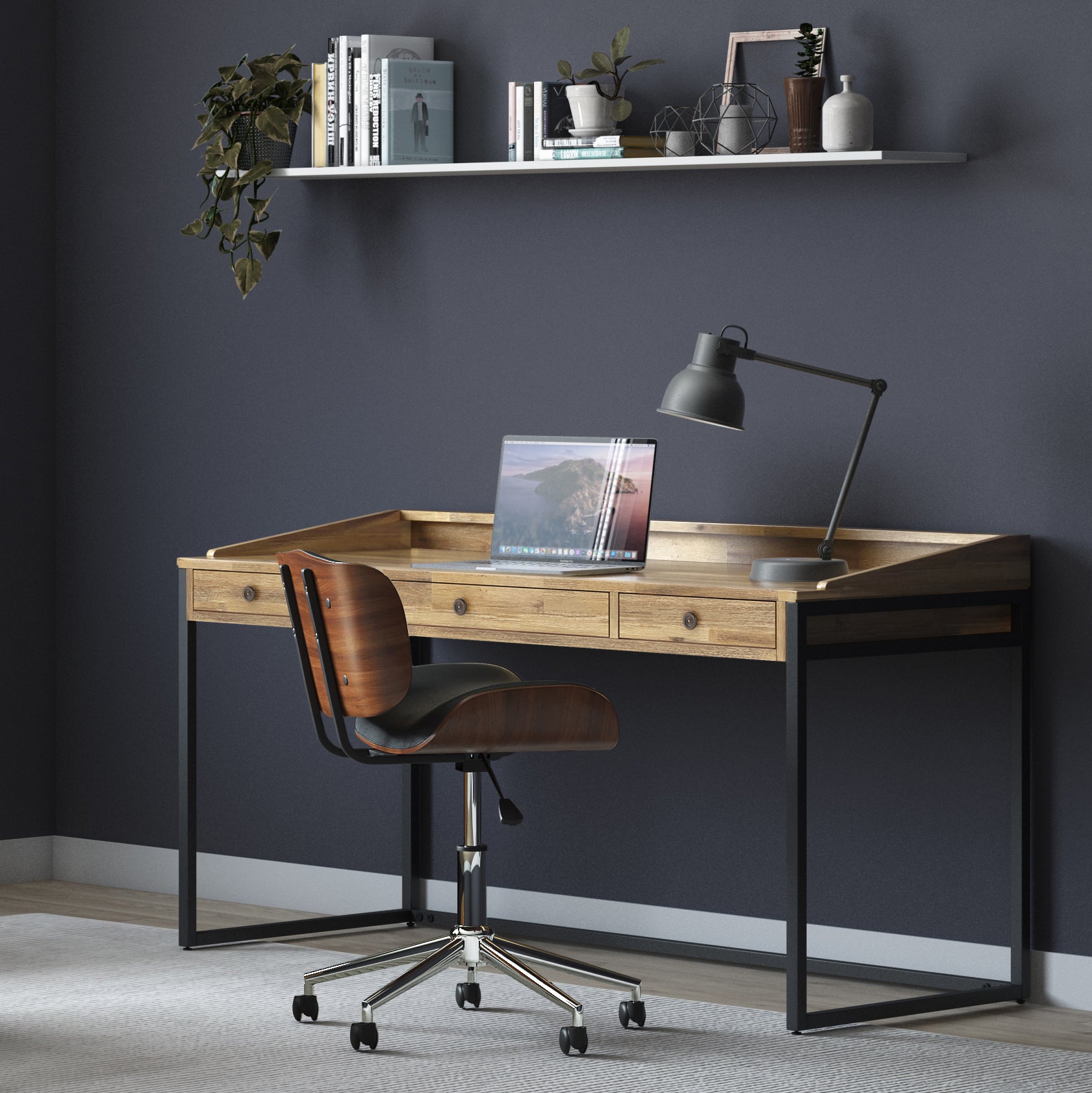Ralston Desk in Distressed Golden Wheat