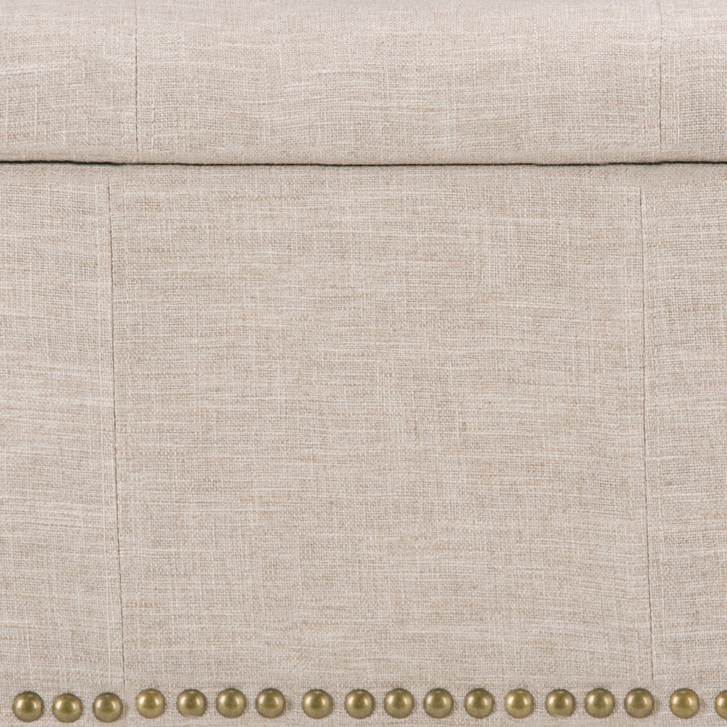 Kingsley 48 Inch Wide Large Storage Ottoman