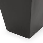 13" Outdoor Modern MGO Small Cast Stone Planter