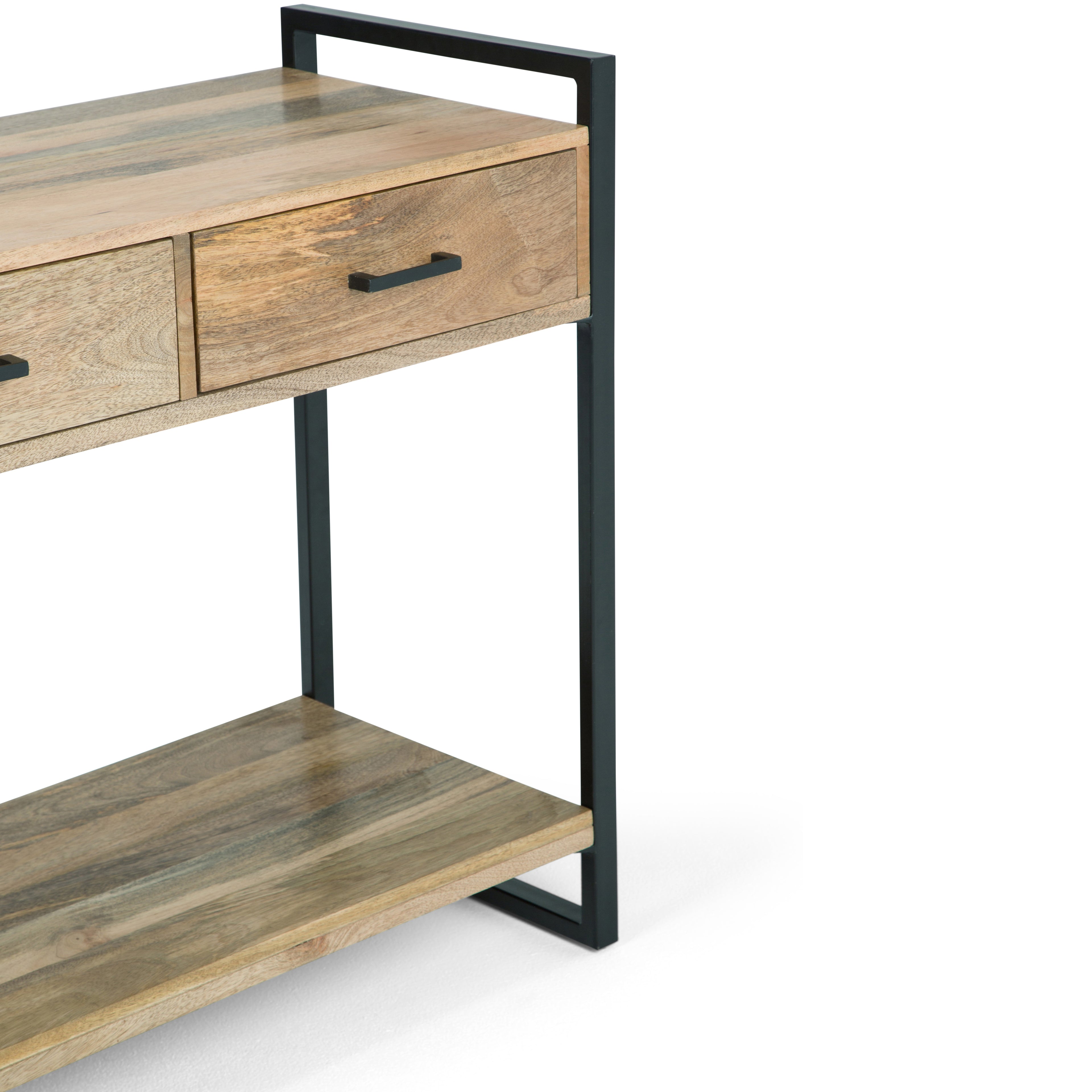 Riverside 54 Inch Wide Solid Mango Wood Console Sofa Table