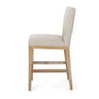27 Inch Counter Stools, Set of 2, Fabric