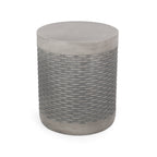 Outdoor Lightweight Round Concrete Side Table
