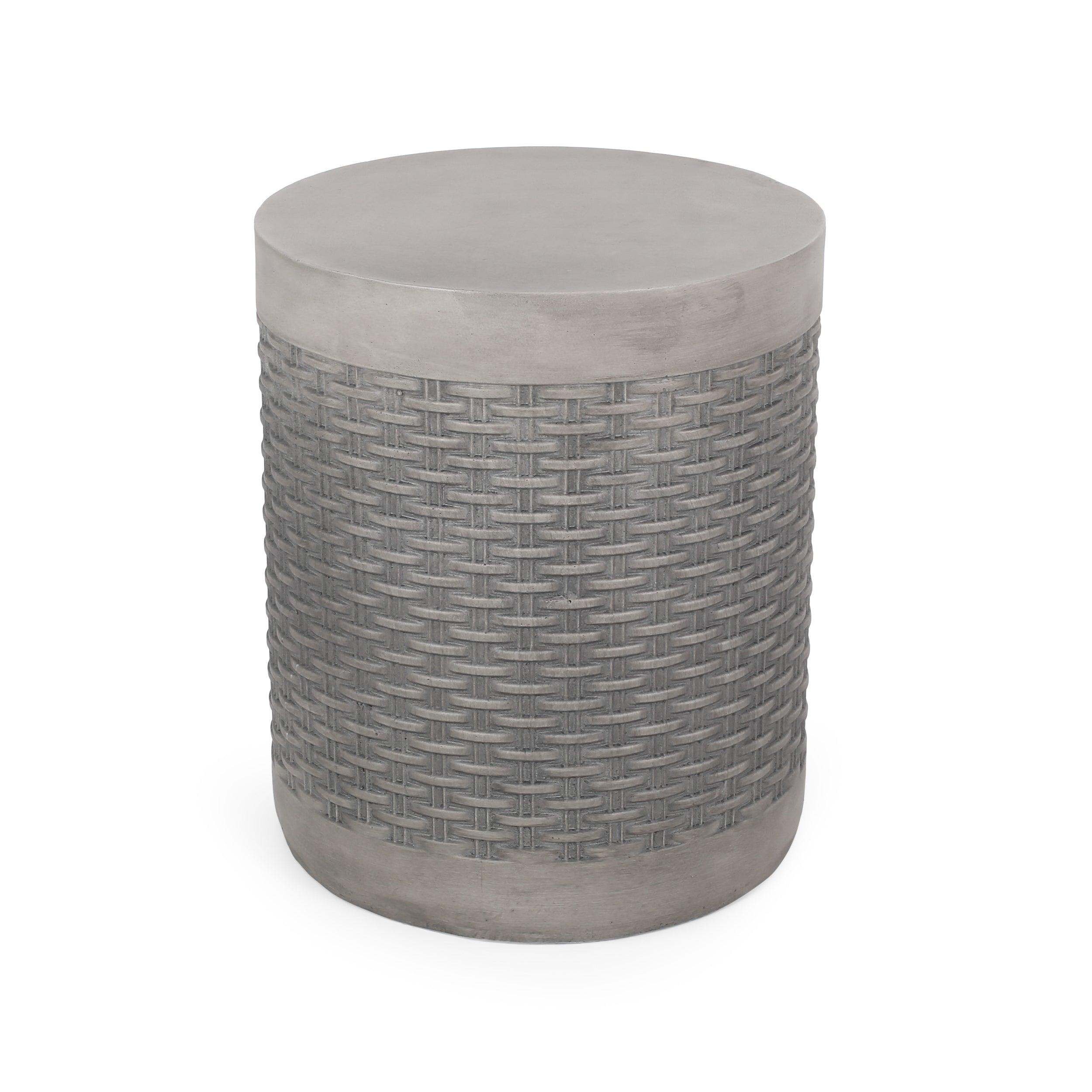 Outdoor Lightweight Round Concrete Side Table