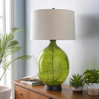 Westview Lime Green Glass Table Lamp - Clearance
