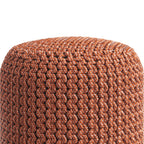 Wynne 18 Inch Wide Round Knitted Pouf