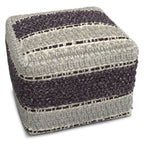 Grady Square Pouf - Magenta
