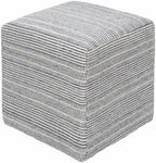 Waterfall Woven Cotton Pouf
