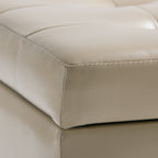Cosmopolitan 34 Inch Wide Storage Ottoman in Satin