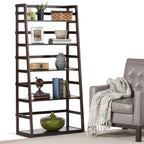 Acadian Ladder Shelf Bookcase - Brunette
