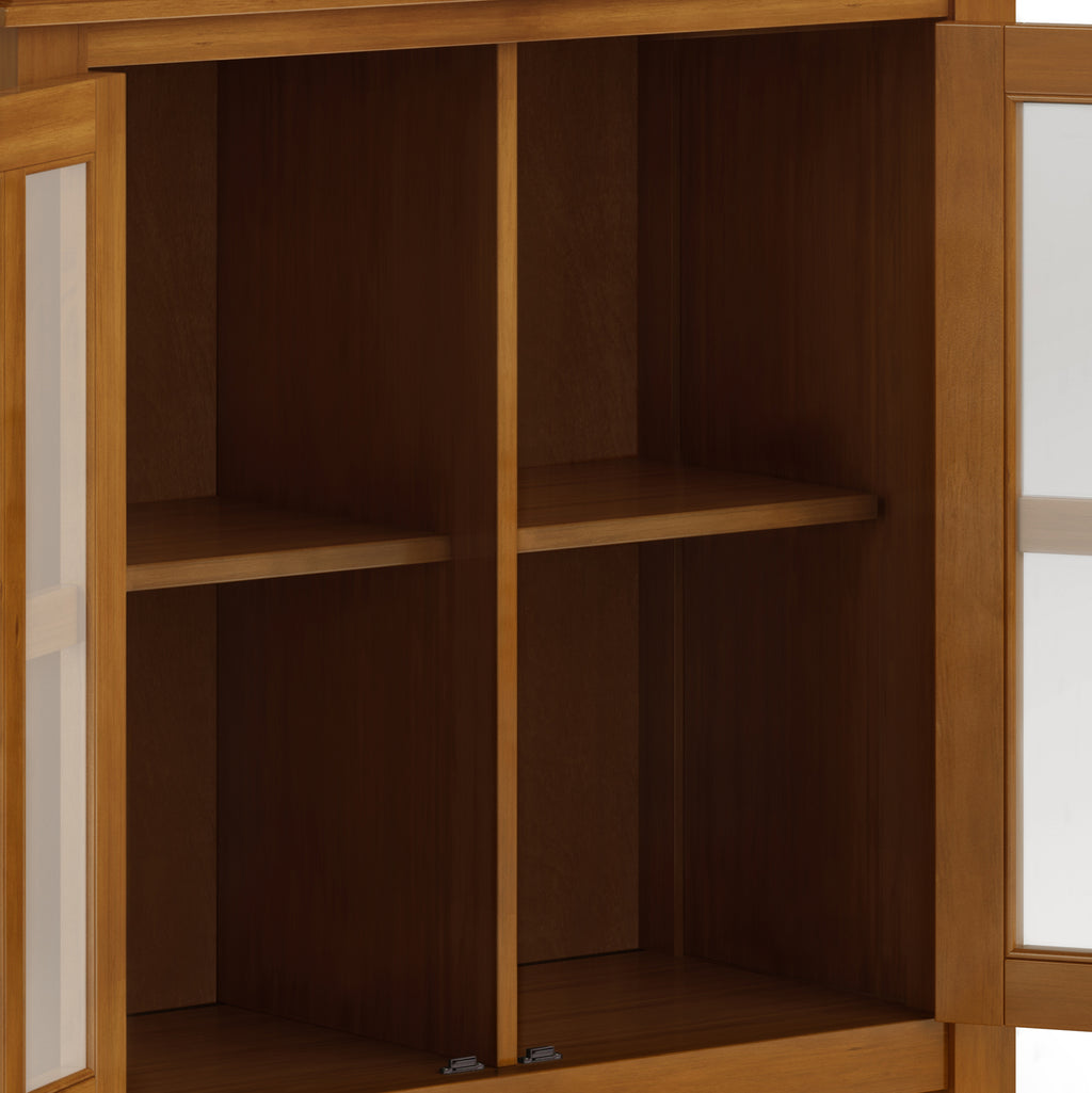 Artisan 30" Wide Solid Wood Low Storage Cabinet in Light Golden