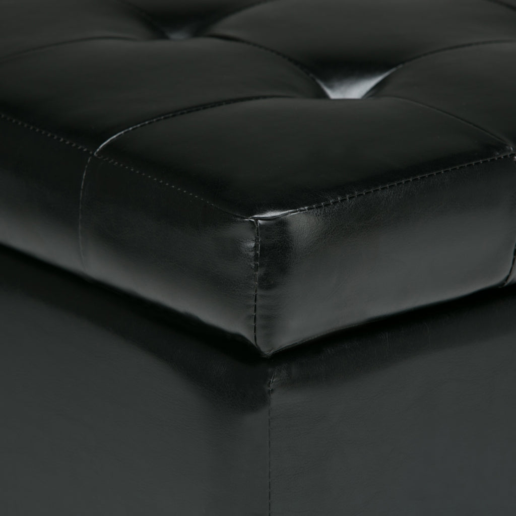 Cosmopolitan 34 Inch Wide Storage Ottoman