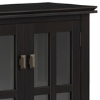 Artisan 30 Inch Wide Solid Wood Low Storage Cabinet in Hickory