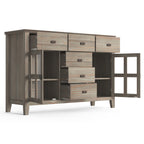 Artisan Solid Wood Sideboard Buffet in Distressed