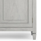 Connaught Solid Wood Entryway Storage Cabinet in Fog