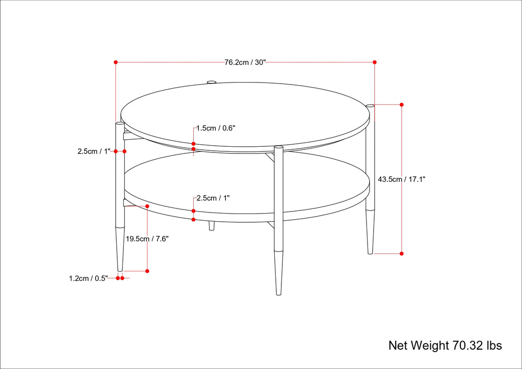 Wagner 30 Inch Wide Solid Acacia Wood Coffee Table