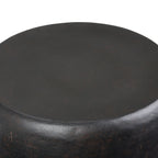 Garvy 22 Inch Wide Metal Side Table in Rustic Bronze