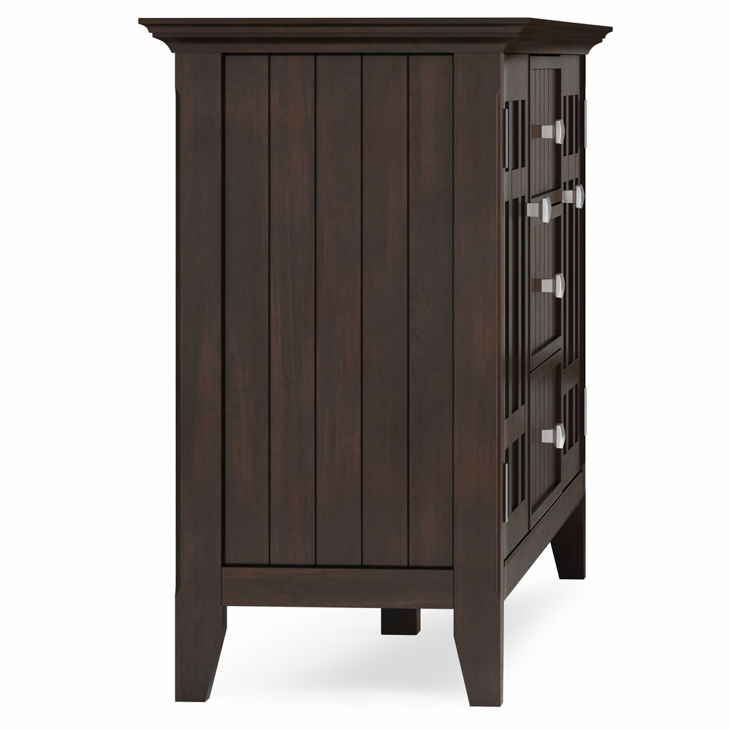Bedford 54 Inch Wide Solid Wood Sideboard Buffet in Dark Tobacco