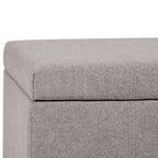 Dover 36 Inch Wide Storage Ottoman Bench in Cloud