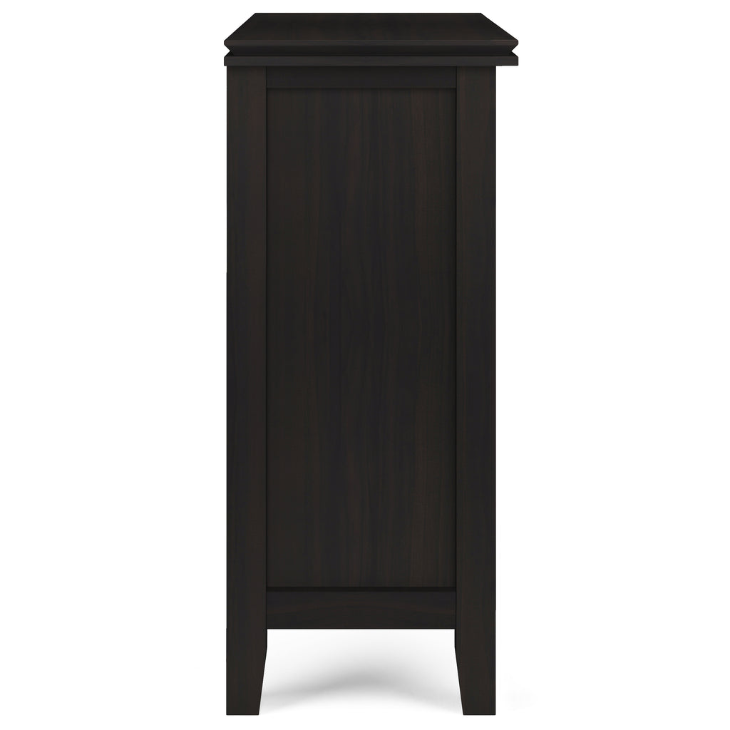 Artisan 30 Inch Wide Solid Wood Low Storage Cabinet in Hickory