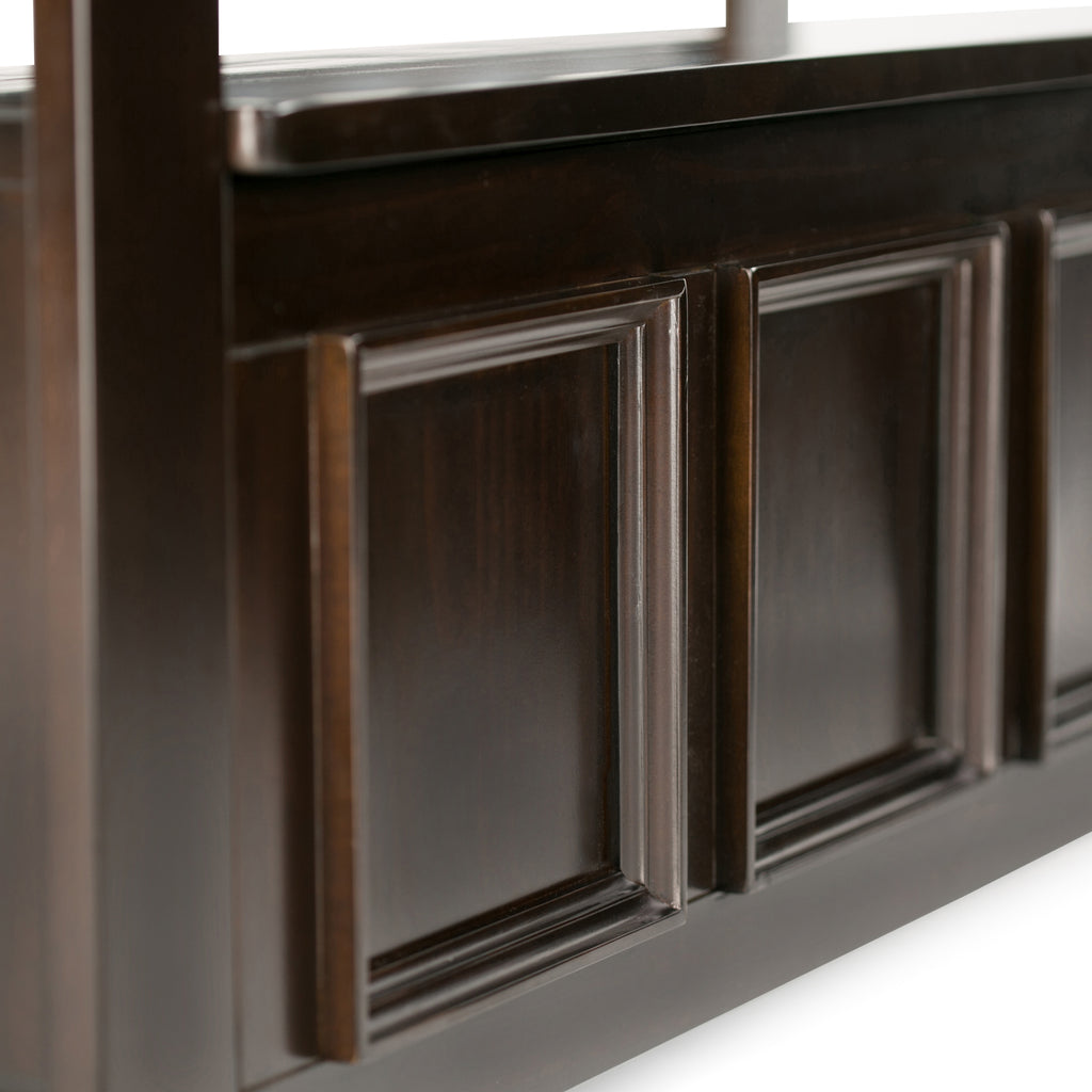 Amherst Solid Wood Entryway Storage Bench in Hickory