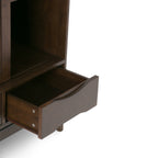 Harper 48 Inch Wide Solid Hardwood Mid-Century Modern Medium Storage Cabinet