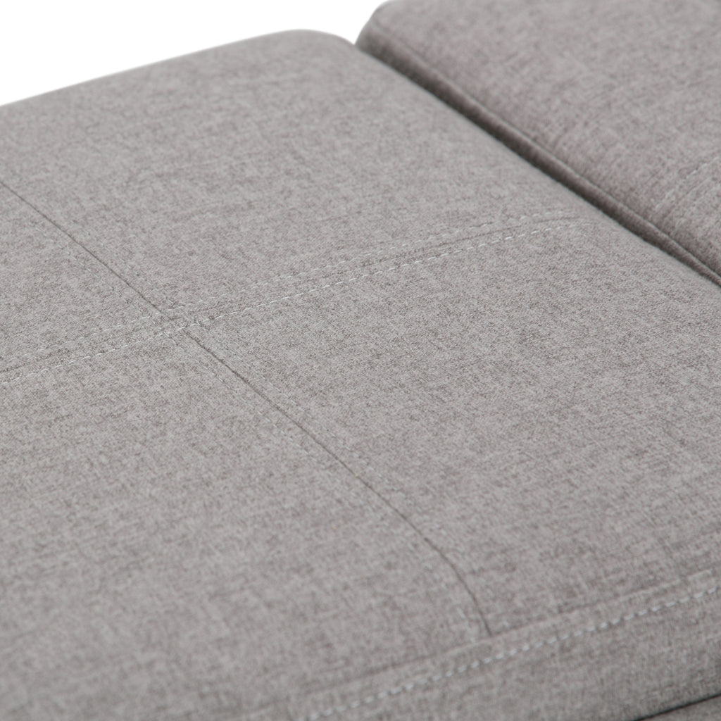Avalon 42 Inch Wide Storage Ottoman in Cloud